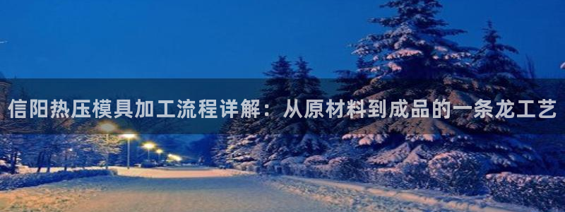 emc易倍登录：信阳热压模具加工流程详解：从原材料到成品