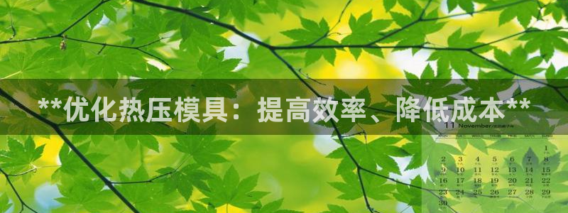 emc mcu：**优化热压模具：提高效率、降低成本**